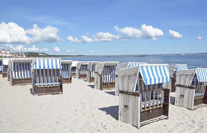 Der Sandstrand von Binz auf Rügen