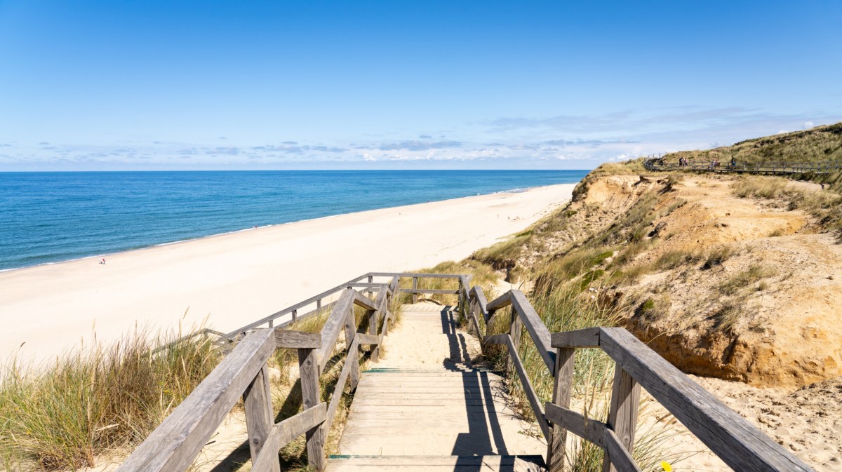 Weg zum Strand auf Sylt Rotes Kliff