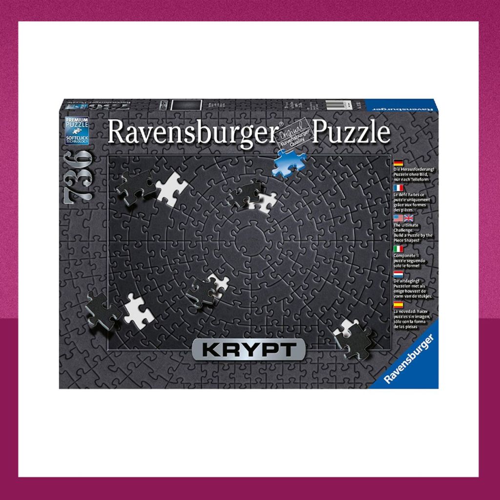 Komplett schwarzes Puzzle