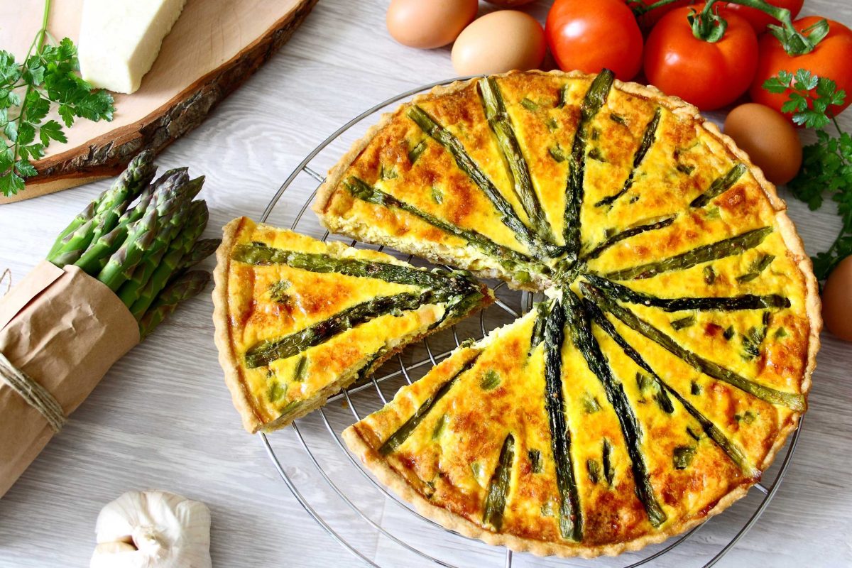 Köstliche Spargel-Quiche