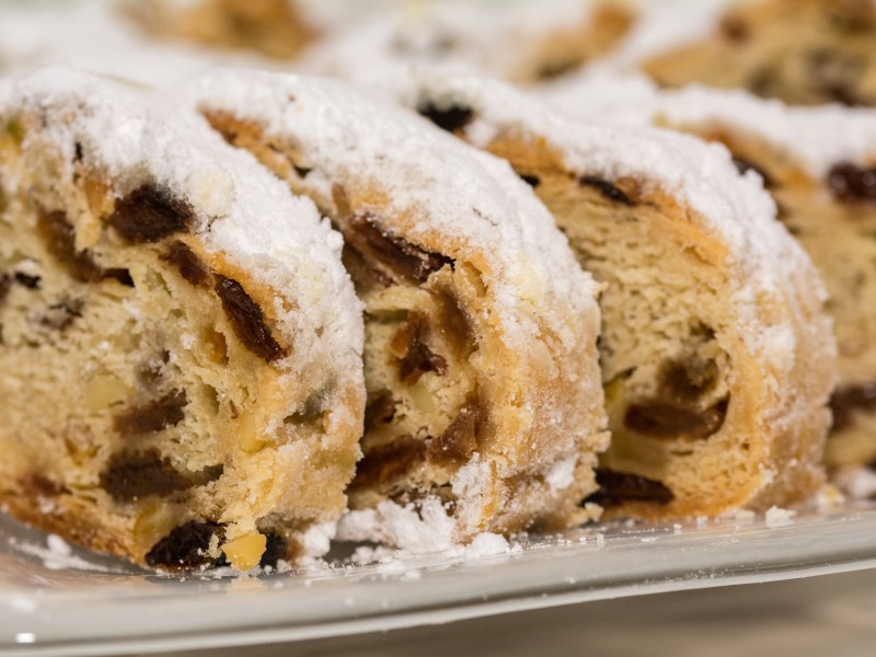 Christstollen in Scheiben