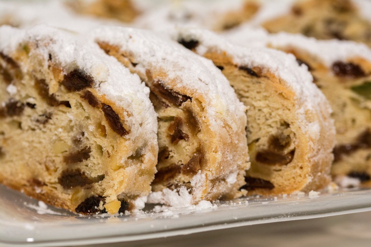 Christstollen in Scheiben