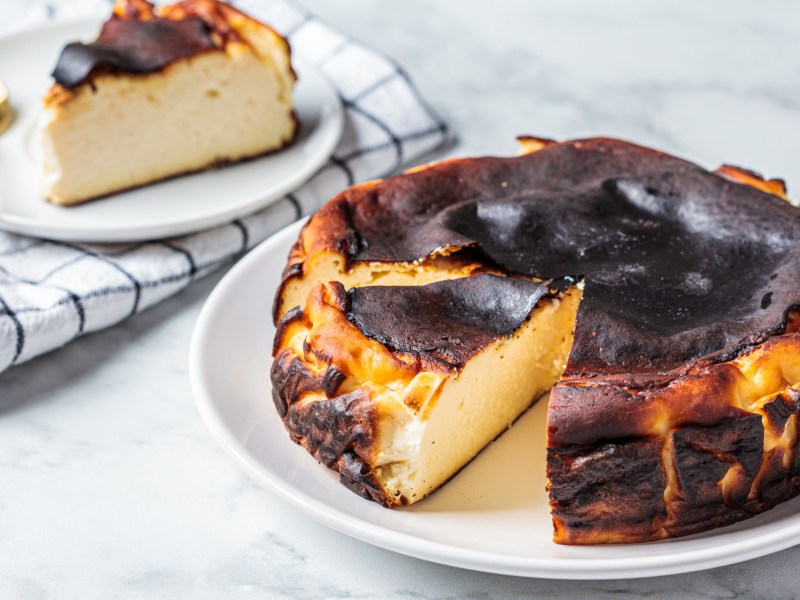 San Sebastian Cheesecake.