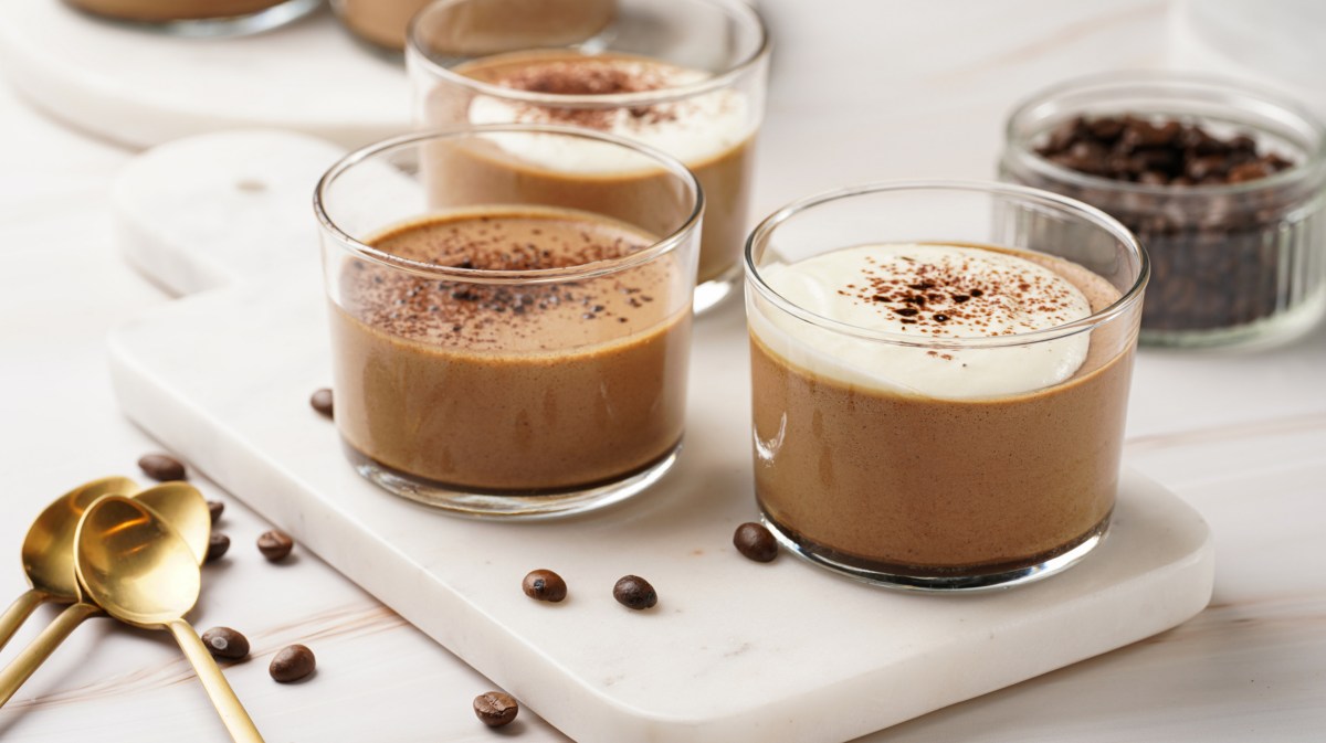 Espresso Creme in Glasschalen.