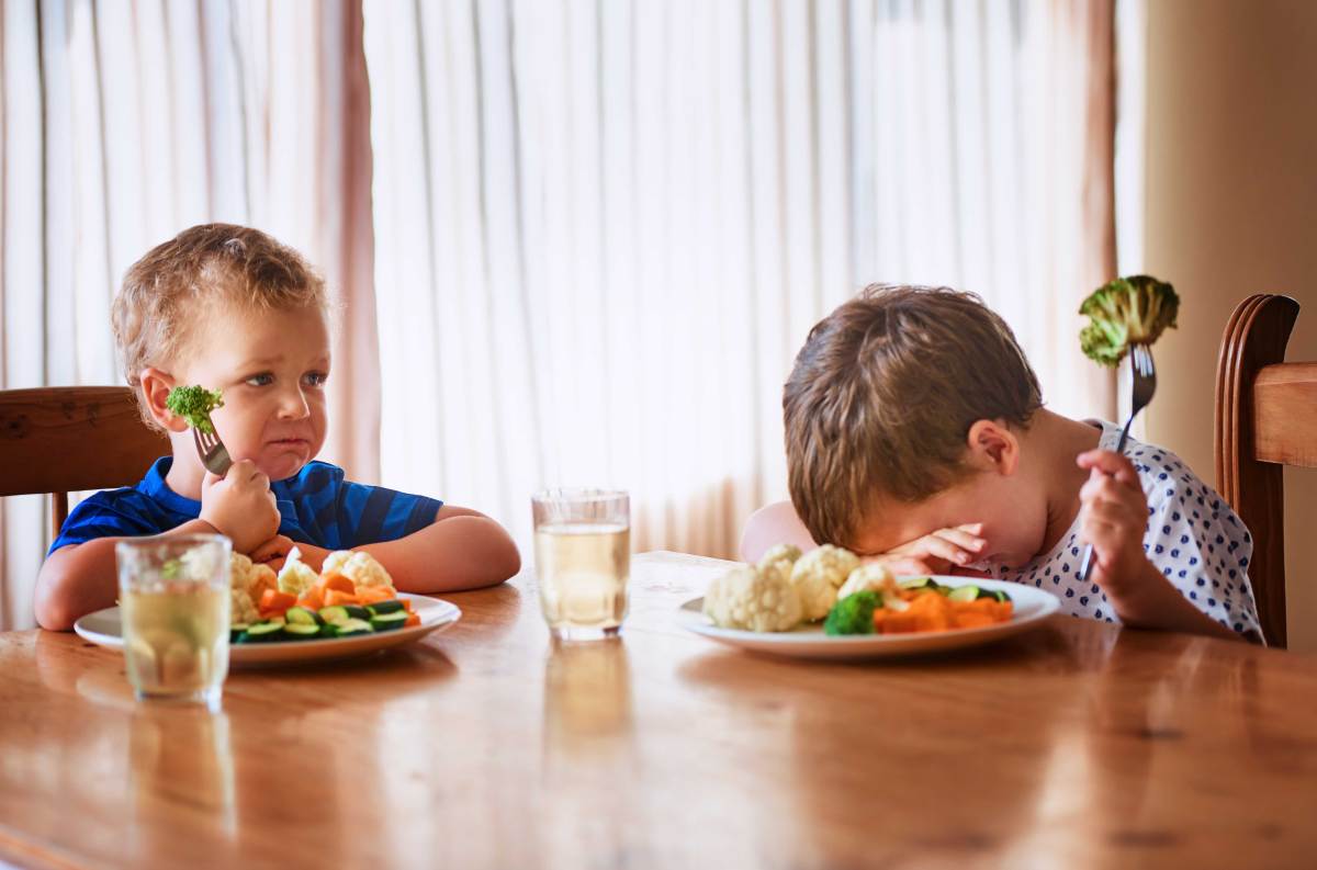 Zu einer gesunden Ernährung gehört auch Gemüse. Trotzdem essen viele Kinder Erbsen, Möhren oder Brokkoli nicht. Was macht man da?