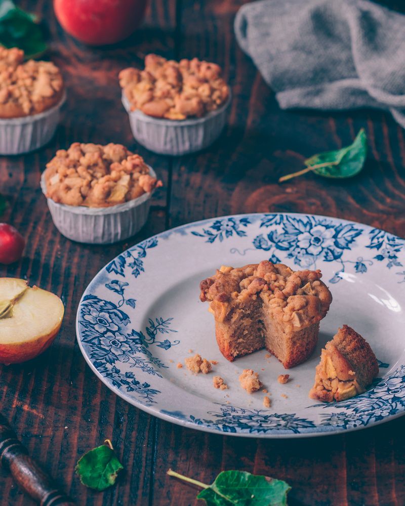 Gesund backen: Apfel-Muffins