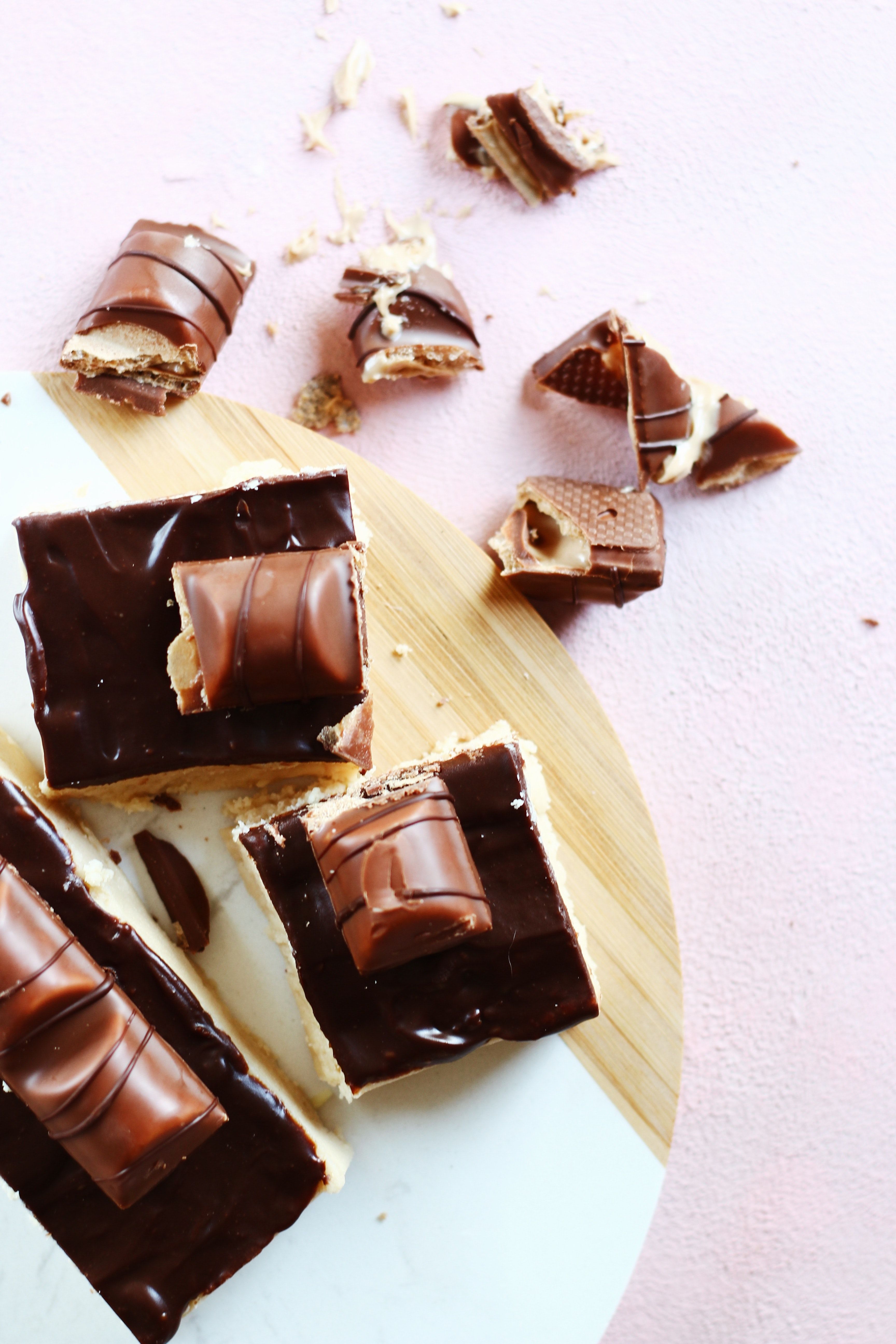 Blondies mit Kinder Bueno