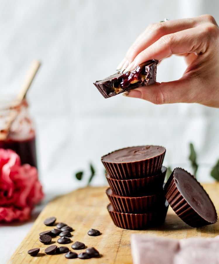 Tipp: Peanut-Butter-Cups mit Marmelade verfeinern