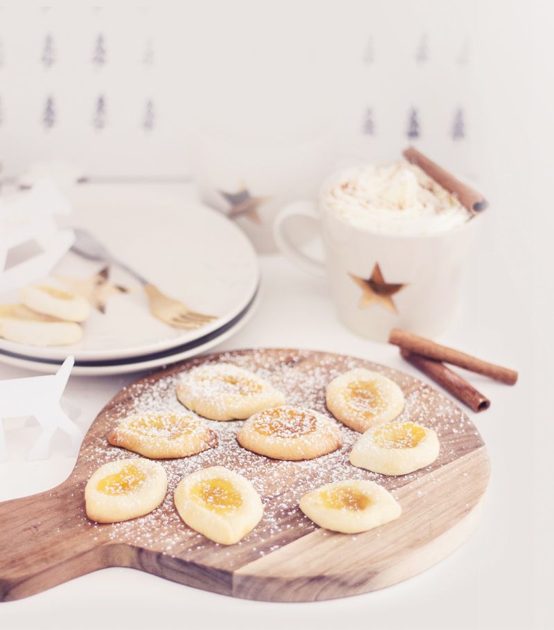 Zitronenplätzchen mit Lemon Curd schmecken sehr erfrischend