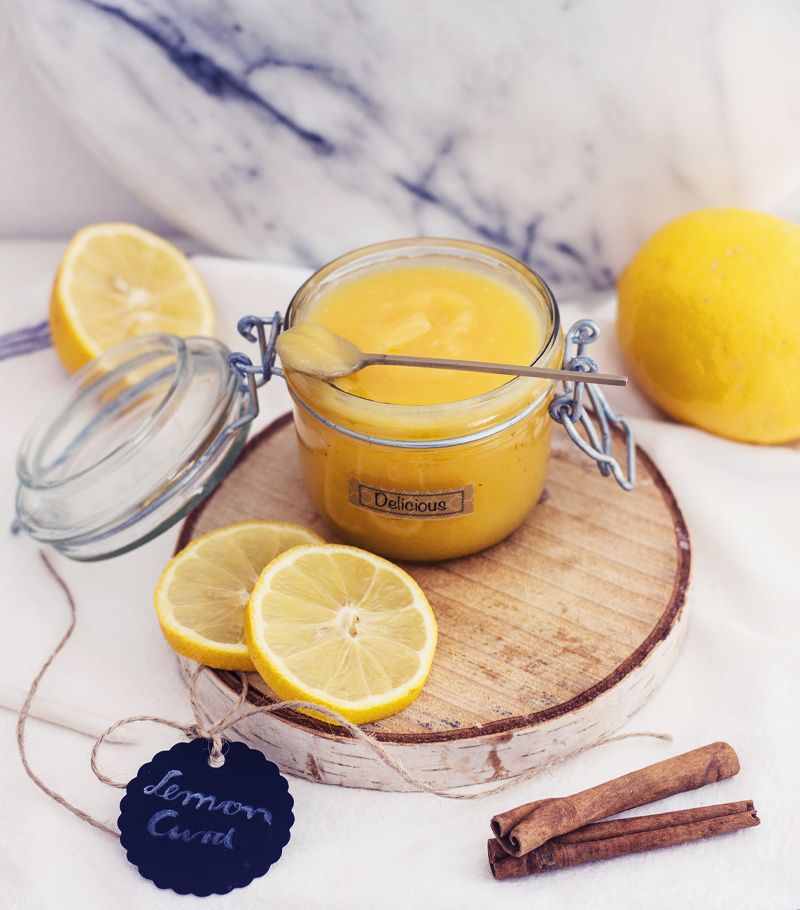 Die selbstgemachte Lemon Curd eignet sich ebenfalls als Brotaufstrich