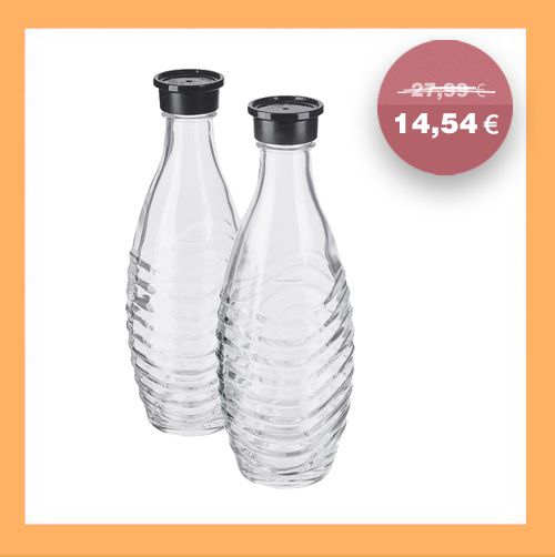 SodaStream: Glaskaraffen 2er Set