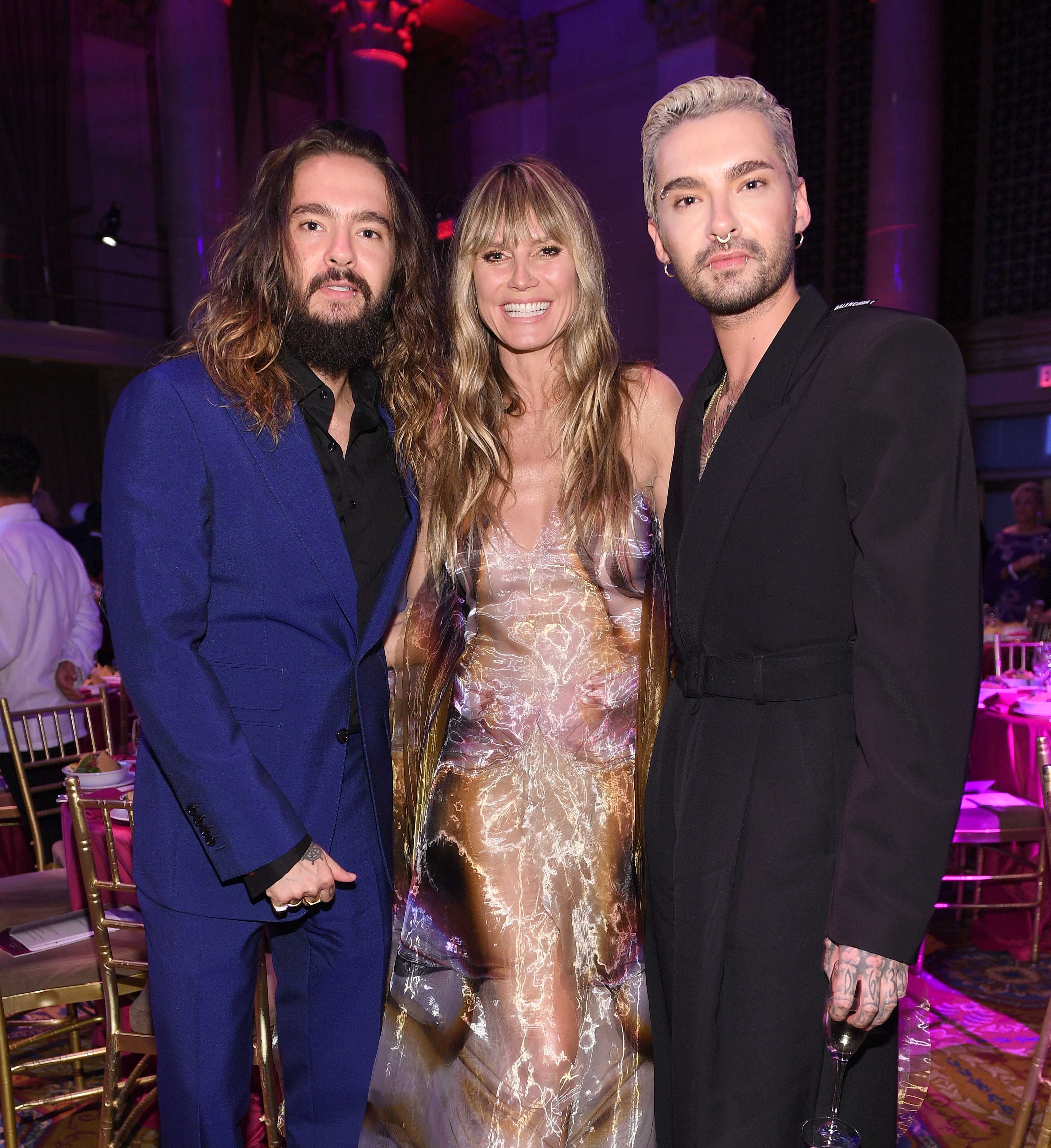 Heidi Klum mit Tom und Bill Kaulitz