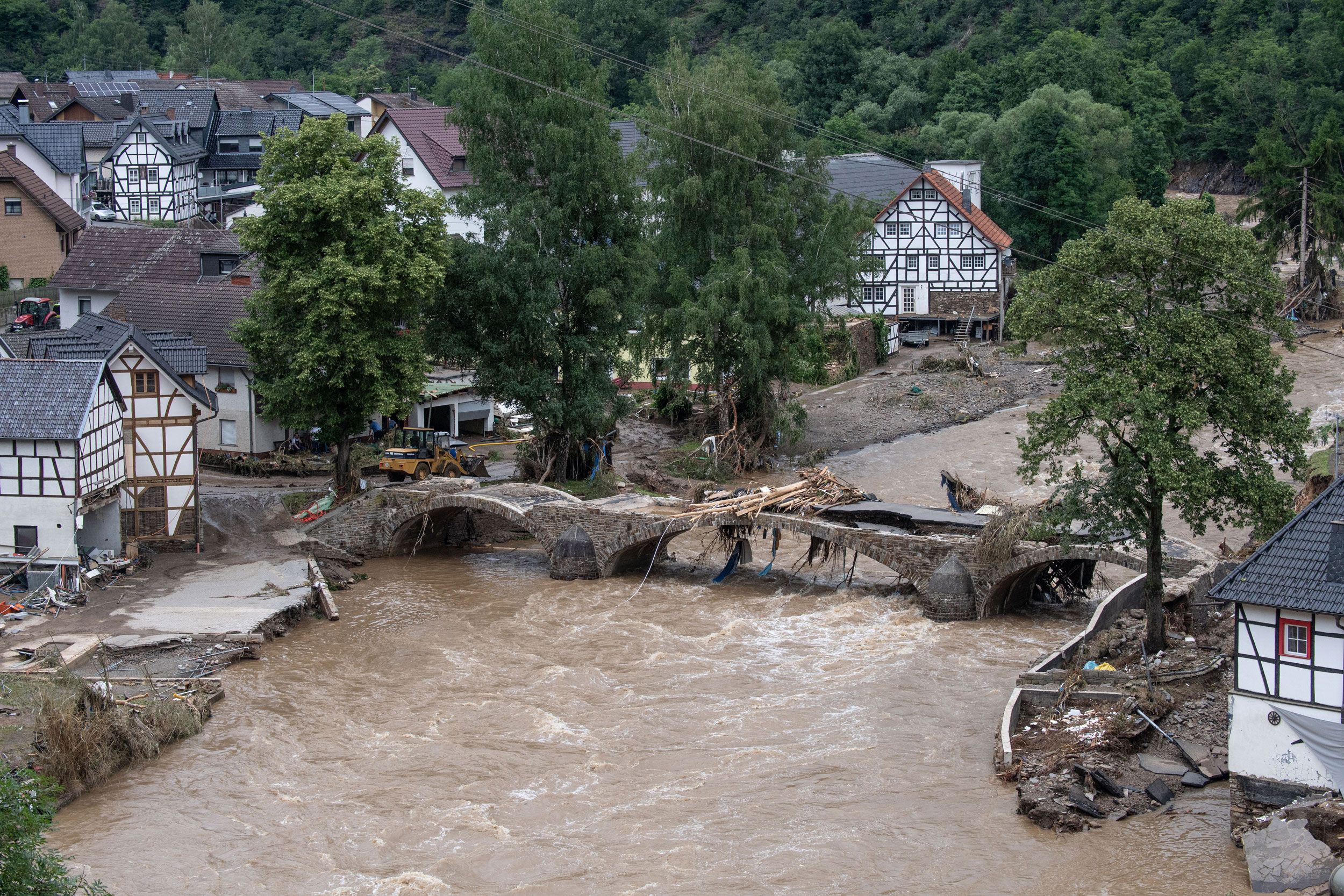 Ort Schuld nach Flutkatastrophe 2021