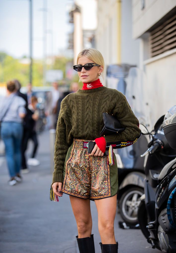 Pullover mit Zopfmuster sind Trend