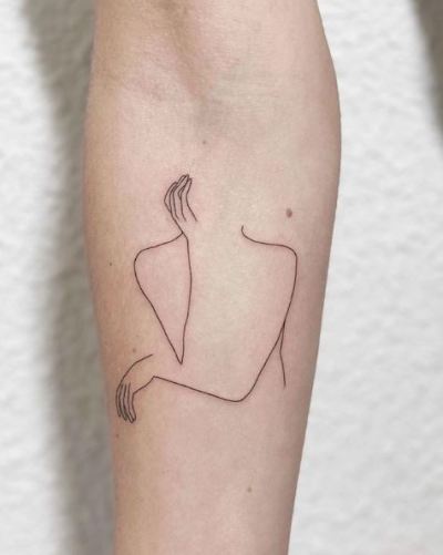 Tattoo-Trends: One Line Tattoos