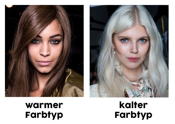 Warmer Farbtyp vs. kalter Farbtyp