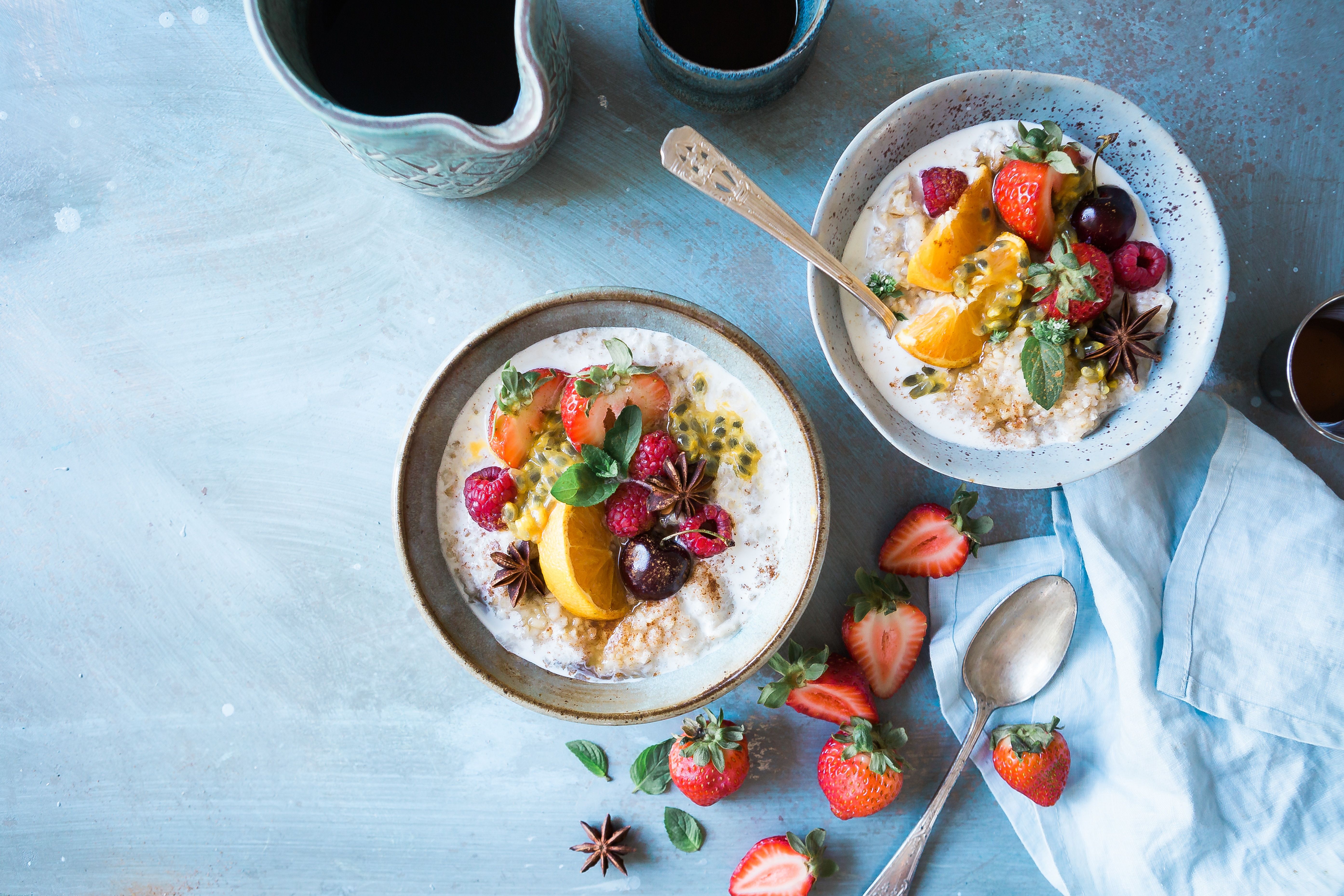 Ausgewogenes Frühstück: Obst und Gemüse sind super