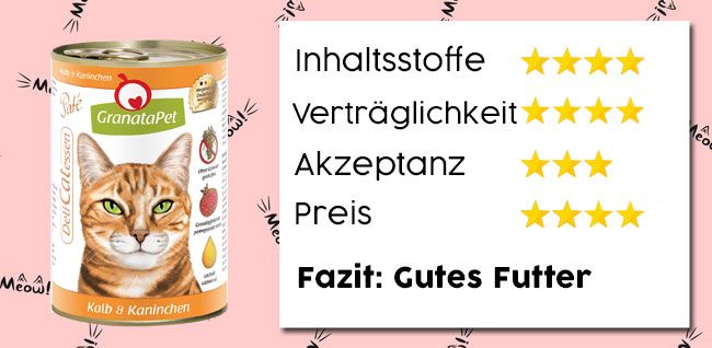 Katzenfutter Test 2019: GranataPet Nassfutter