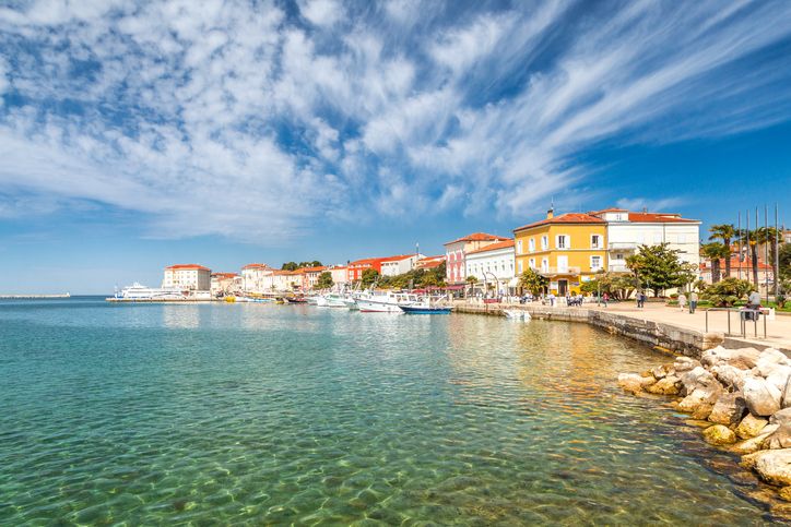 Der Hafen von Porec.