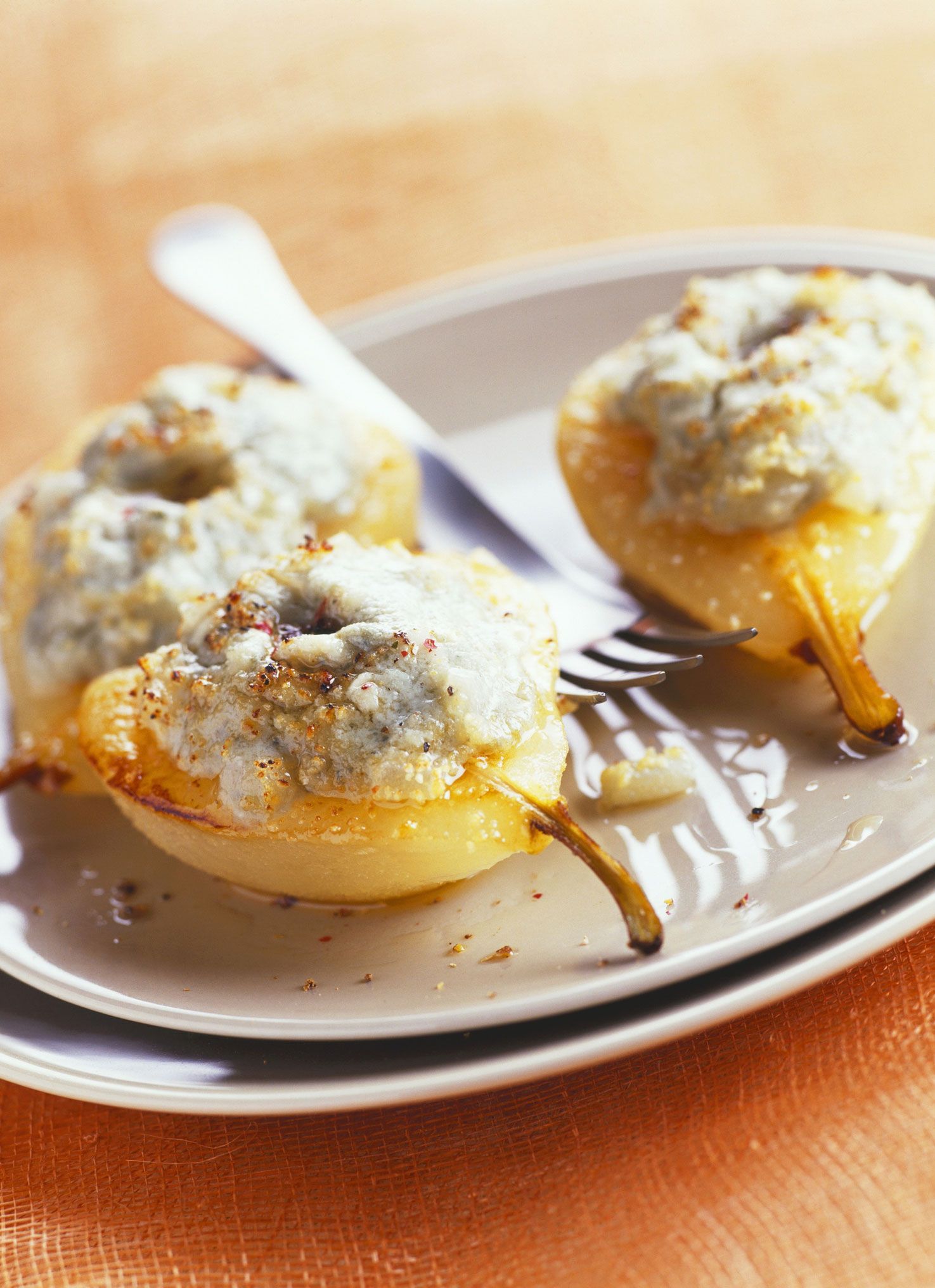 Vorspeise für Weihnachten: Birnen-Käse-Crumble