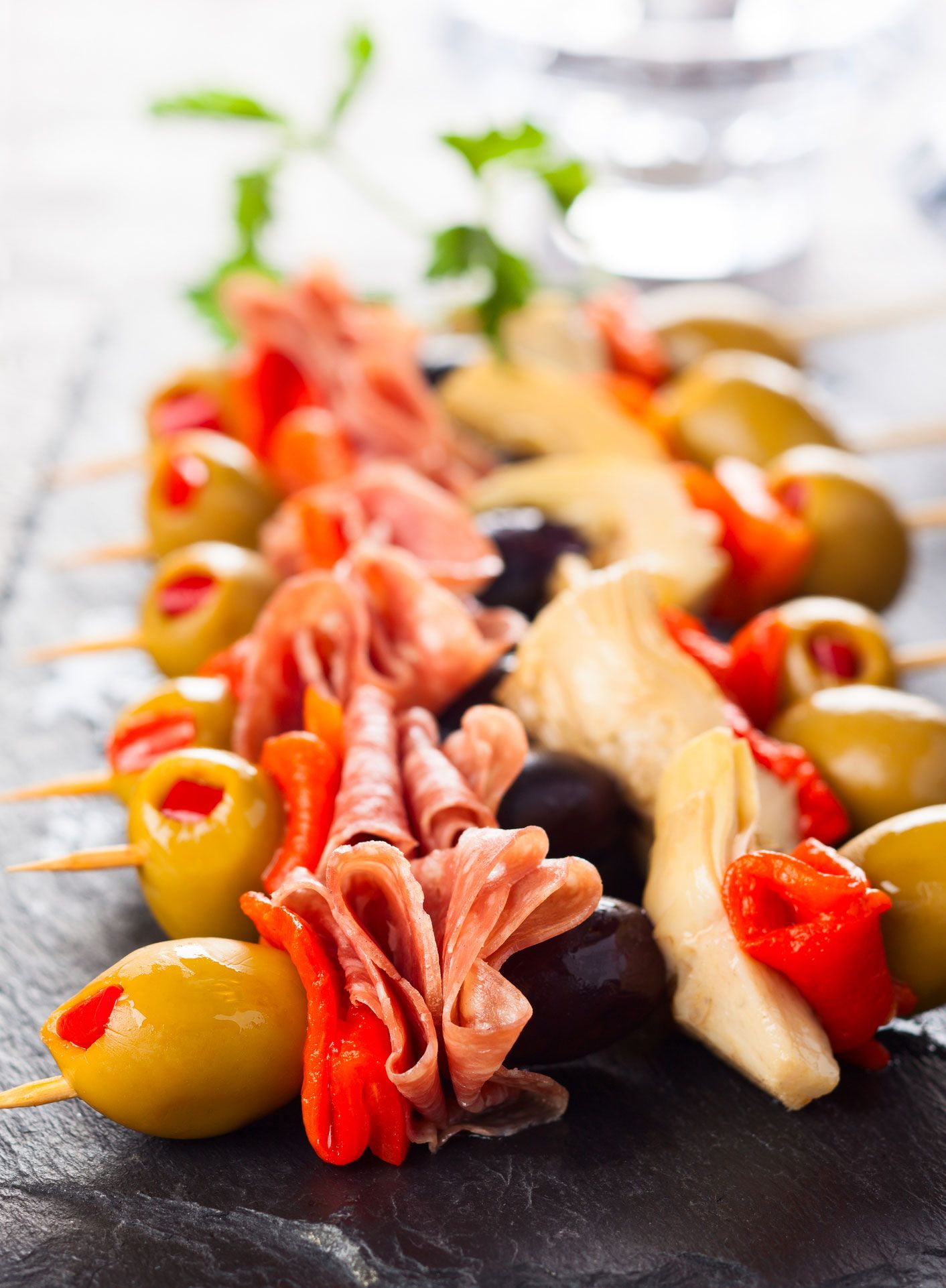 Antipasti-Spieße Antipasti-Spieße