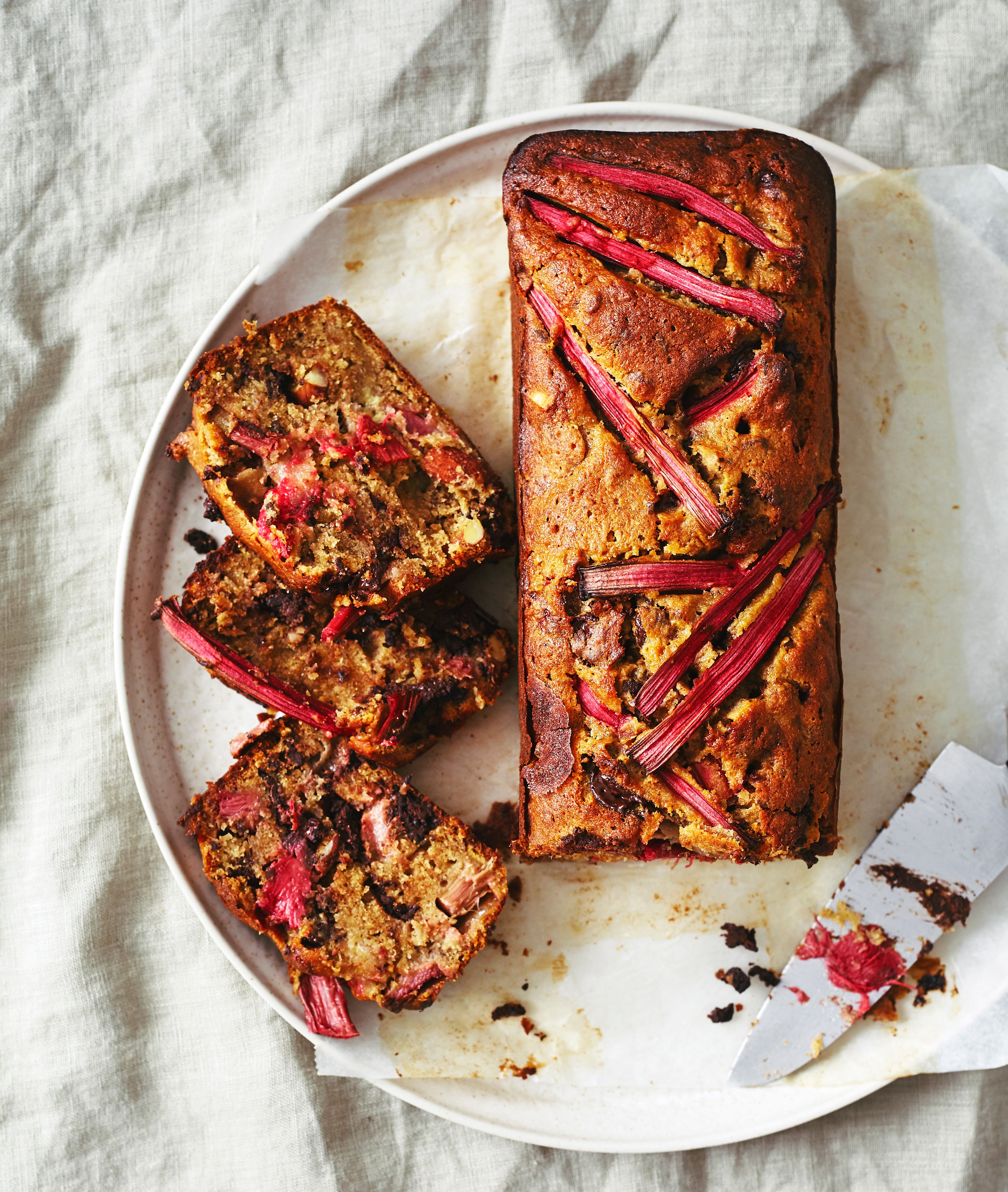 Rezept für Rhabarber-Bananenbrot