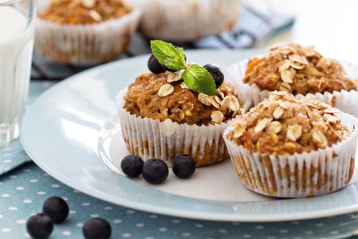 Backen mit Müsli: Rezept für Haferflocken-Muffins