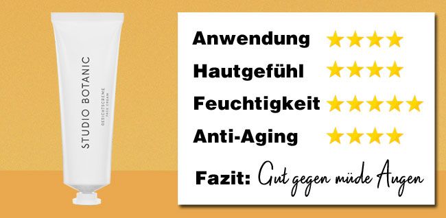 Studio Botanic Augencreme im Test