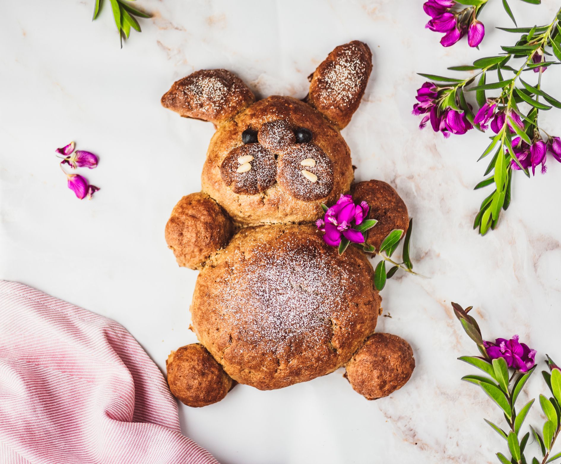 Hasen backen aus Rührteig