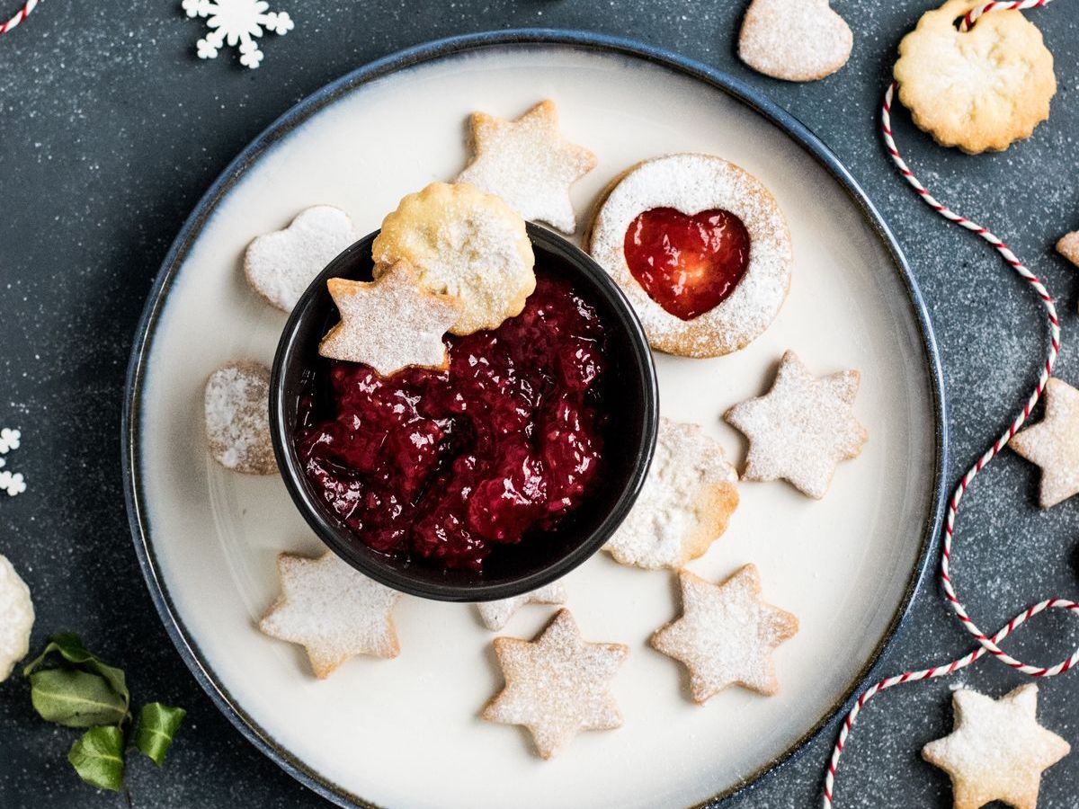 Butterpl&auml;tzchen mit Marmelade pimpen