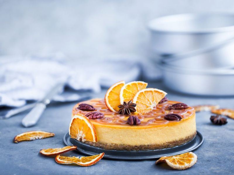 Orangen-Cheesecake: Winterliches Blitz-Rezept ohne Backen