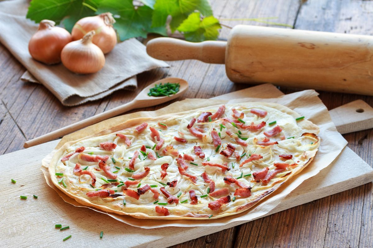 Elsässer Flammkuchen