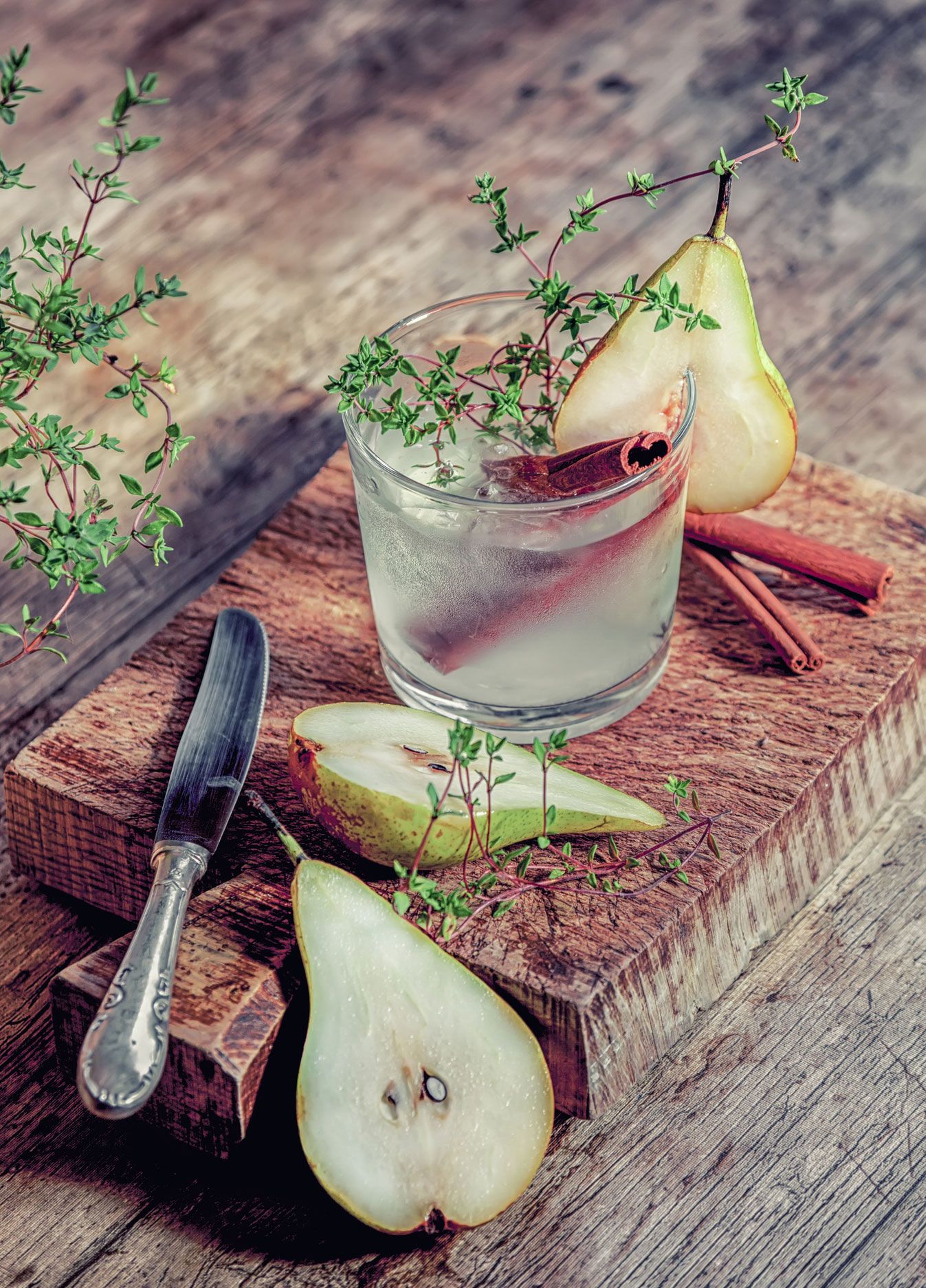 Birne-Zimt-Thymian Infused Water