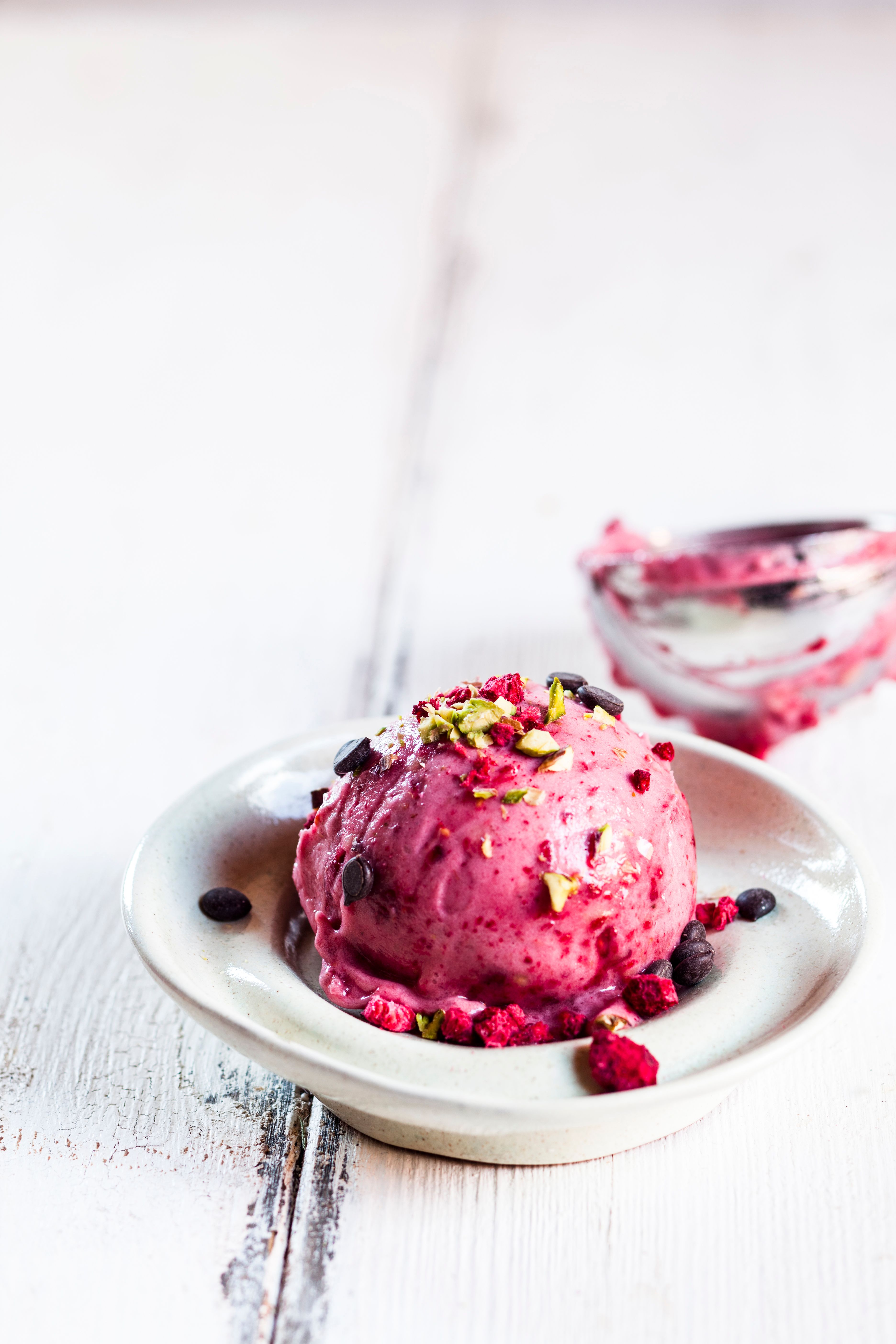 Blitz-Eis mit Beeren