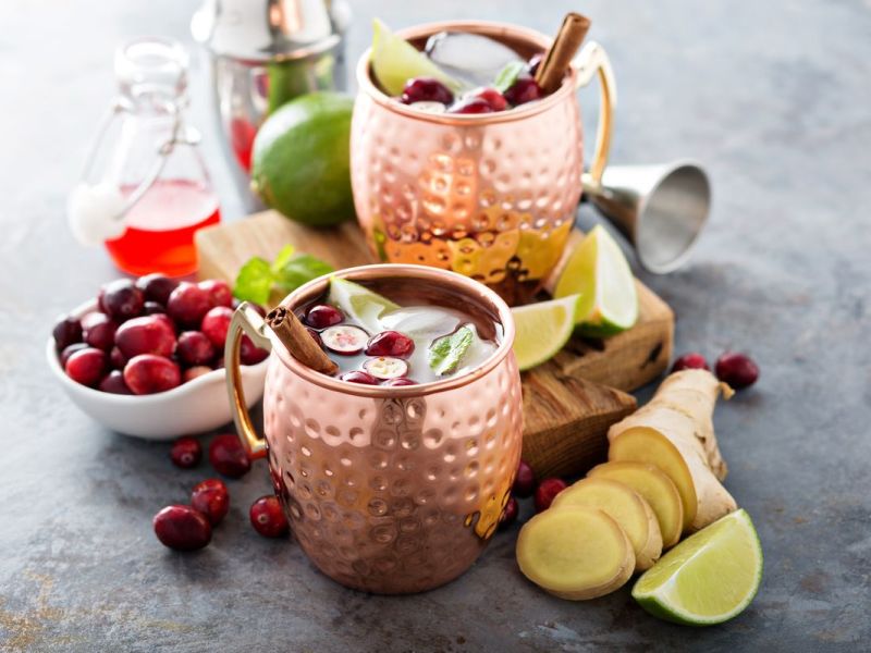 Cranberry Moscow Mule: Der Klassiker im Party-Outfit