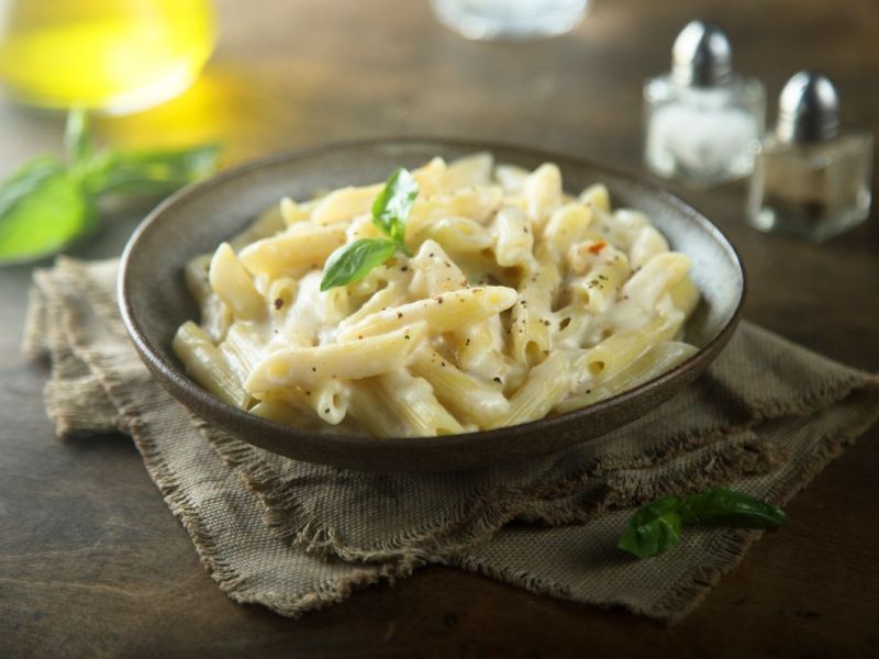 Penne mit Gin Soße