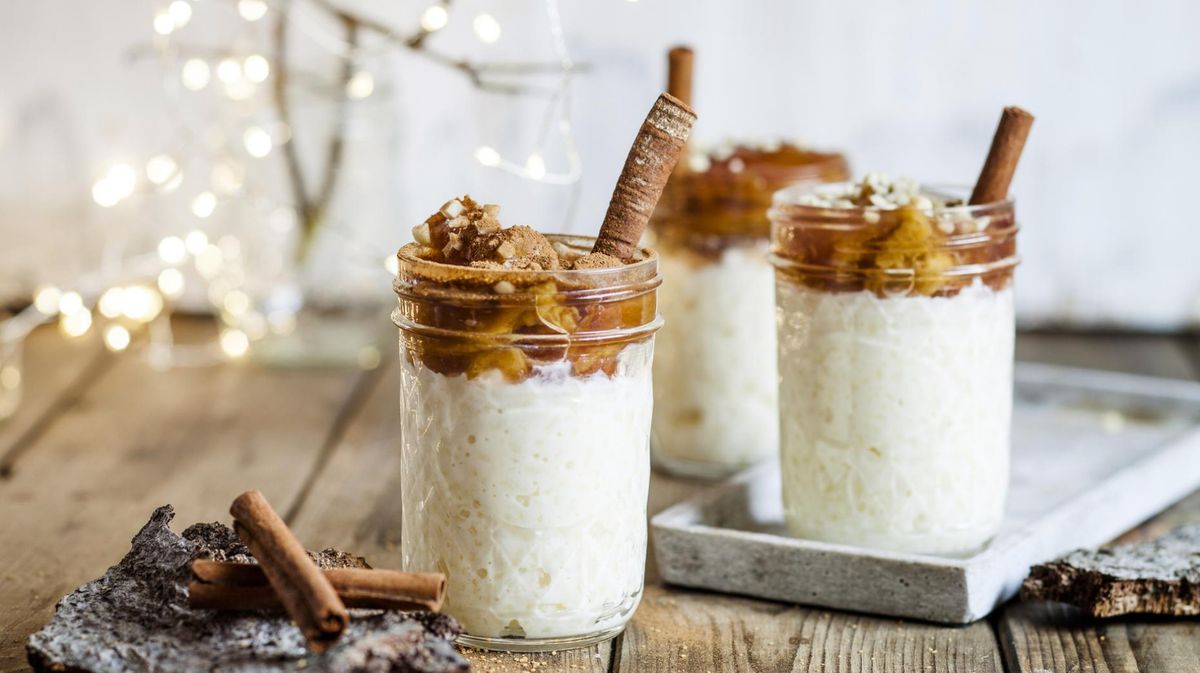 Lebkuchen Milchreis mit Bratapfel-Topping