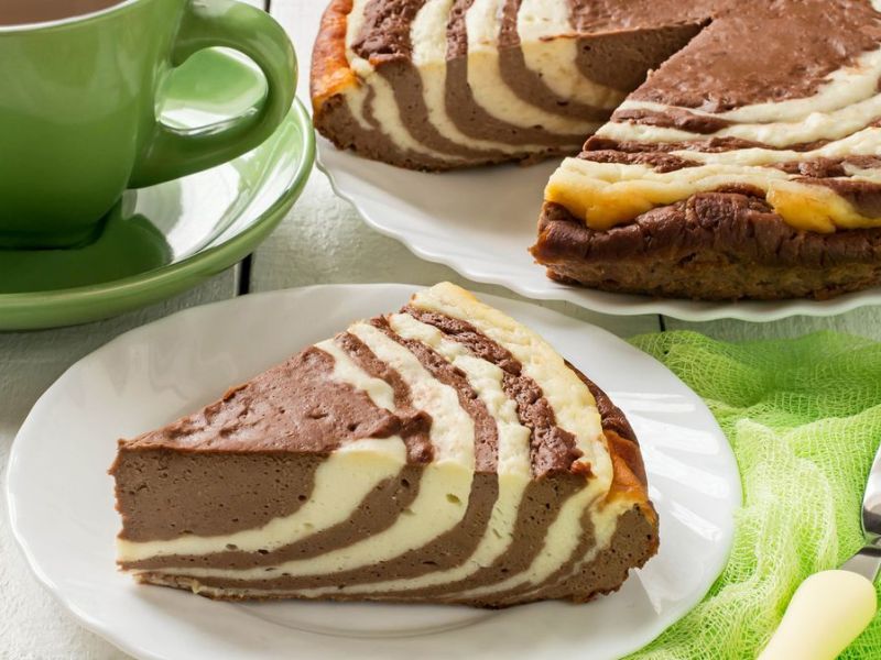 Rezept für einen Zebra-Käsekuchen