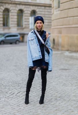 Jeansjacke kombinieren