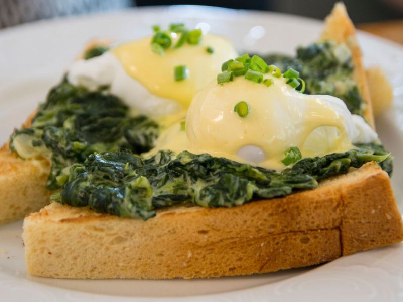 Richtig lecker: Florentiner Eier mit Spinat