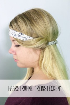 Bandana binden für lange Haare - Schritt 3