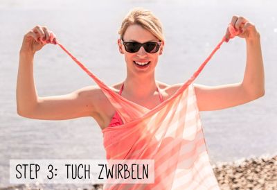 Tücher binden: Einfaches Strandkleid