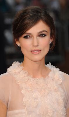 Ponyfrisuren für eckige Gesichter: Keira Knightley