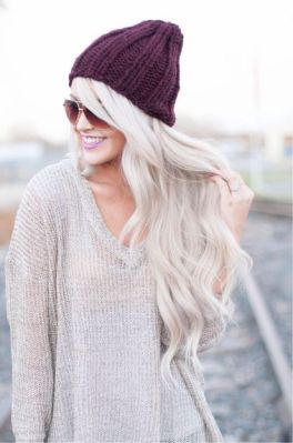 Winterfrisuren: lange Haare