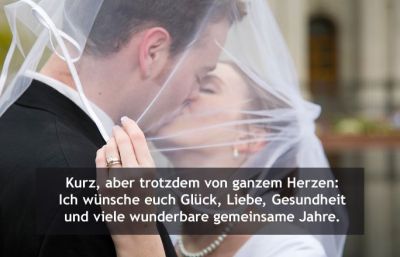 Kurze Hochzeitswünsche