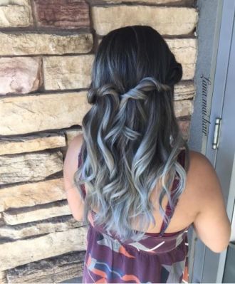 Graue Ombr&#xE9; Hair