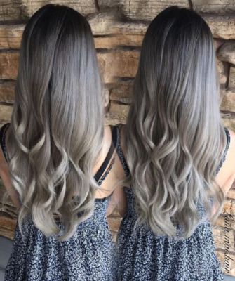 Graue Ombr&#xE9; Hair