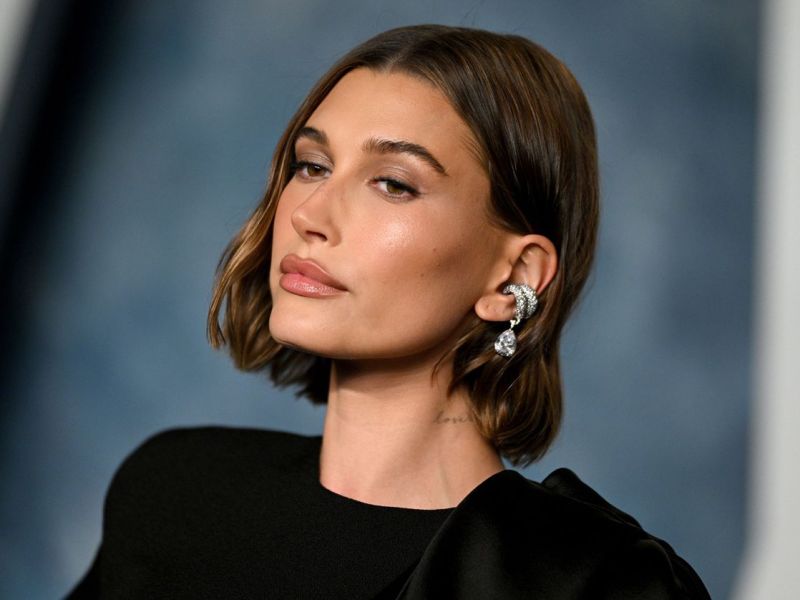 Model Hailey Bieber trägt neuerdings Chunky Bob.