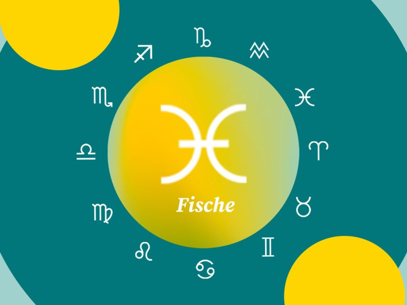 Symbol für das Sternzeichen Fische im Tierkreis