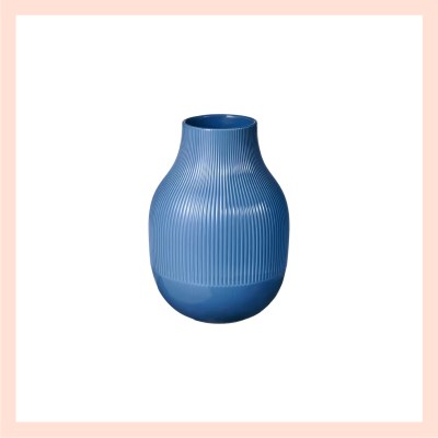 blaue Blumenvase von IKEA